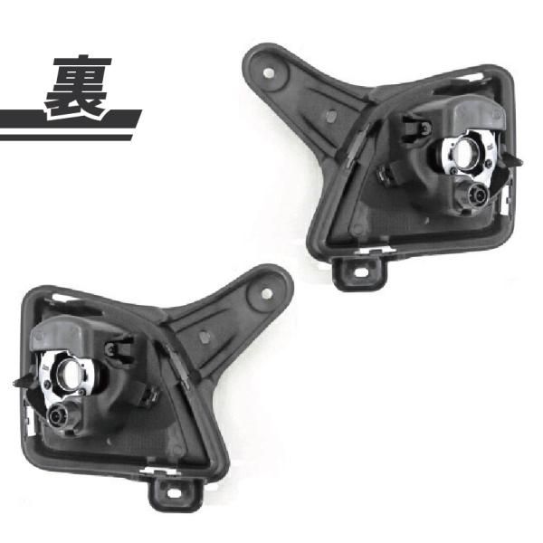 トヨタ ハイエース レジアスエース 200 系 3型 フロント フォグランプ クロームメッキリング付き 左右 HB4 48SMD LEDバルブ セット