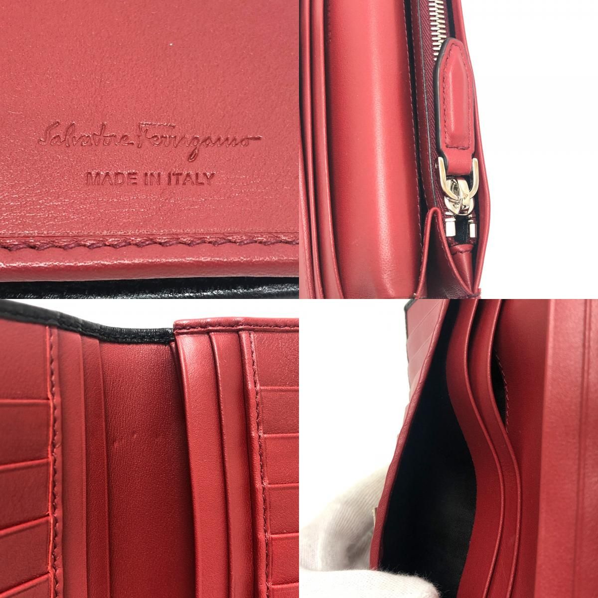 Salvatore Ferragamo サルヴァトーレフェラガモ 長財布 ガンチーニ レザー