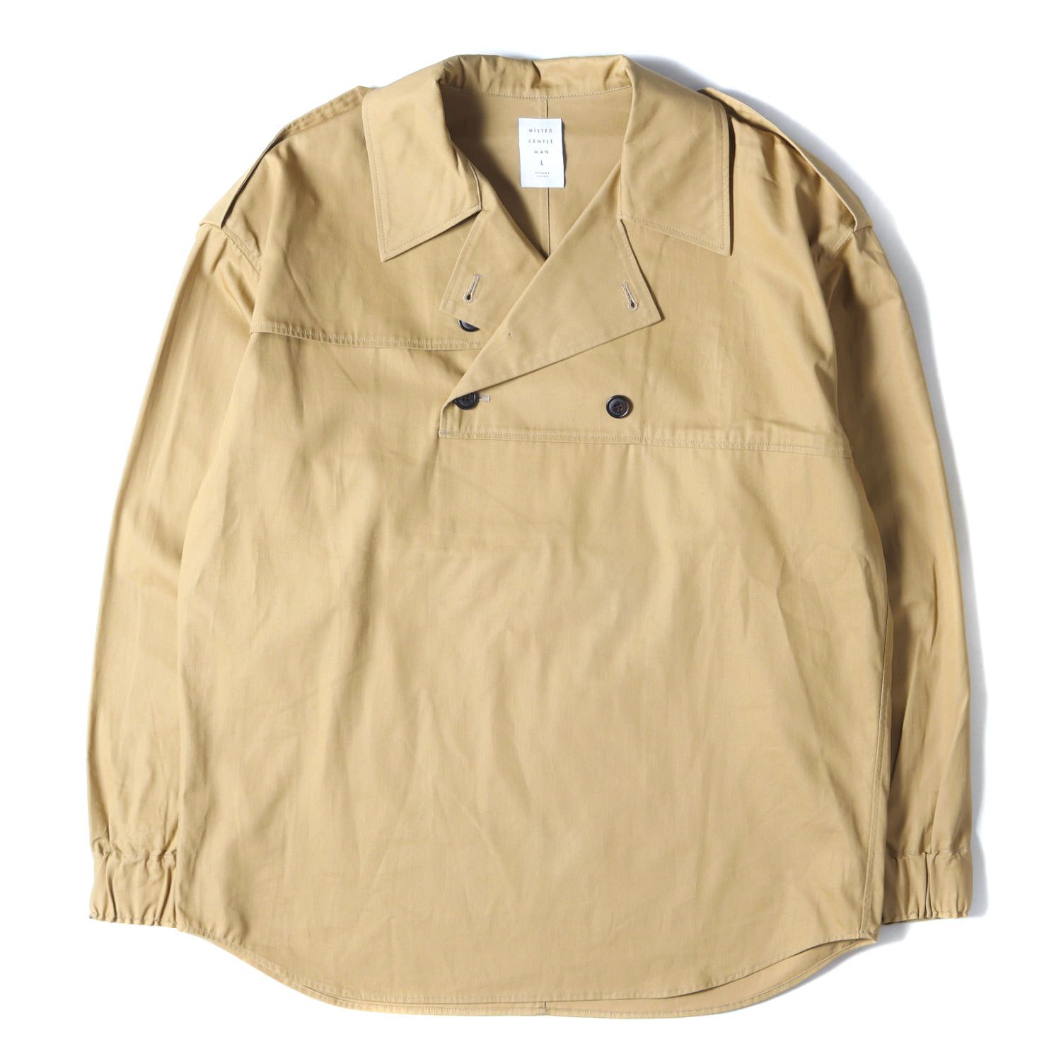 美品 MR.GENTLEMAN ミスタージェントルマン シャツ サイズ:L トレンチ 
