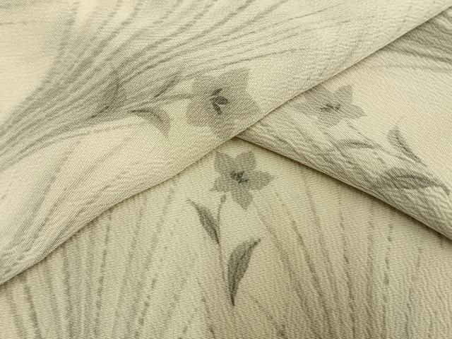 平和屋着物○上質な色無地 利休色 正絹 逸品 未使用 AAAV7162zg