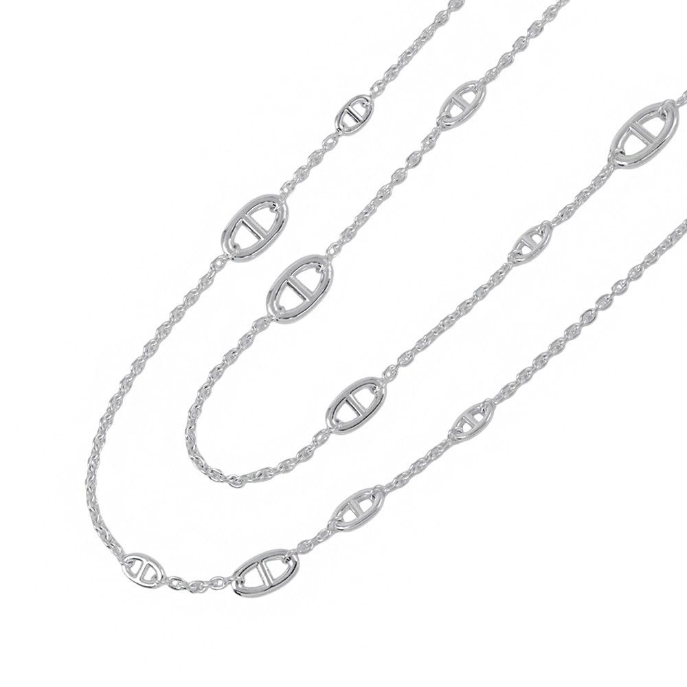 HERMES/エルメスファランドールネックレス160ほぼ未使用 楽天市場】エルメス HERMES シルバー ファランドール160