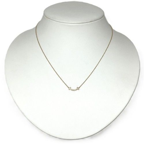 Tiffany&Co. ティファニー Tスマイル ネックレス ミニ 62617683 750YG  