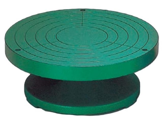 手回しろくろ φ300×高120mm 重さ10.9kg 陶芸用 手ろくろ ロクロ 手びねり 絵付け 装飾に