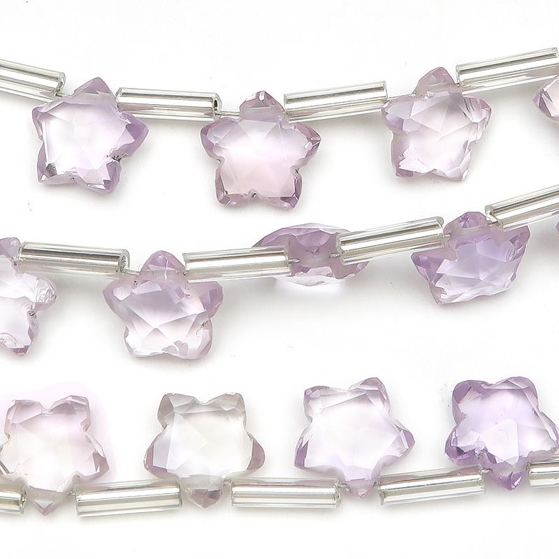 ピンクアメジスト スターカット 8mm【1連販売】 / 9-129 AM8ST-X