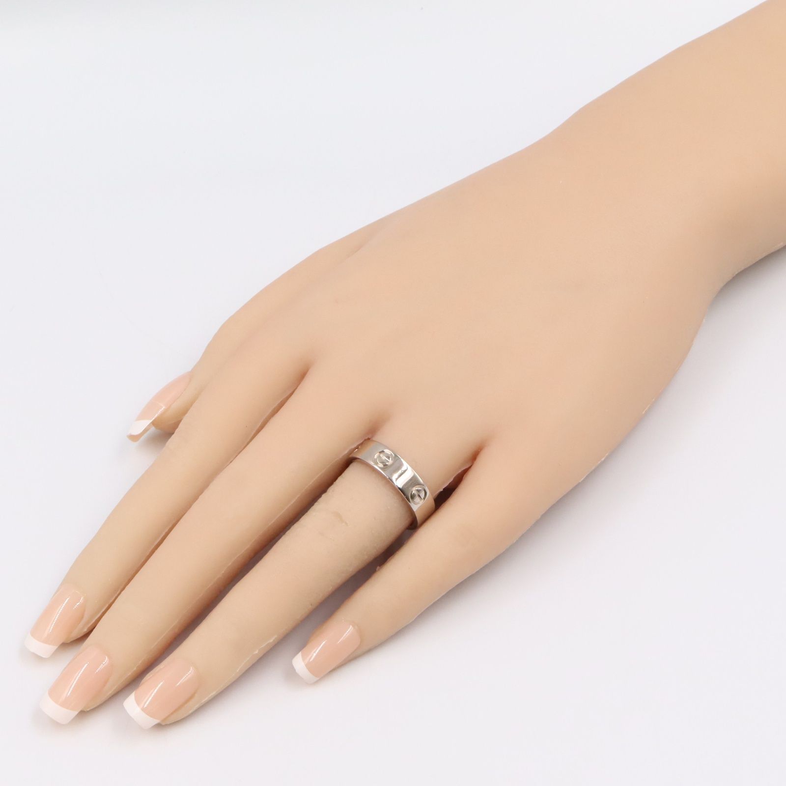 カルティエ CARTIER リング・指輪 ラブリング K18WG（ホワイト