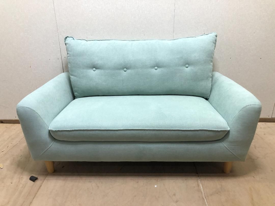 m*o様 ニトリ　カジュアルソファ　パック3 グリーン　75049-1-005 ニトリ】カジュアルソファ パック3 2人用ソファ 幅約132㎝ 2Pソファー