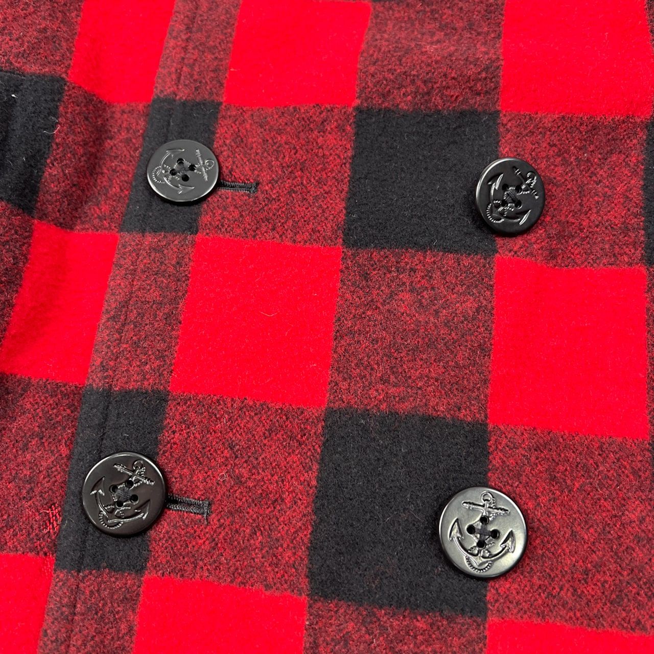 Karl Helmut カールヘルム バッファローチェック メルトン ピーコート