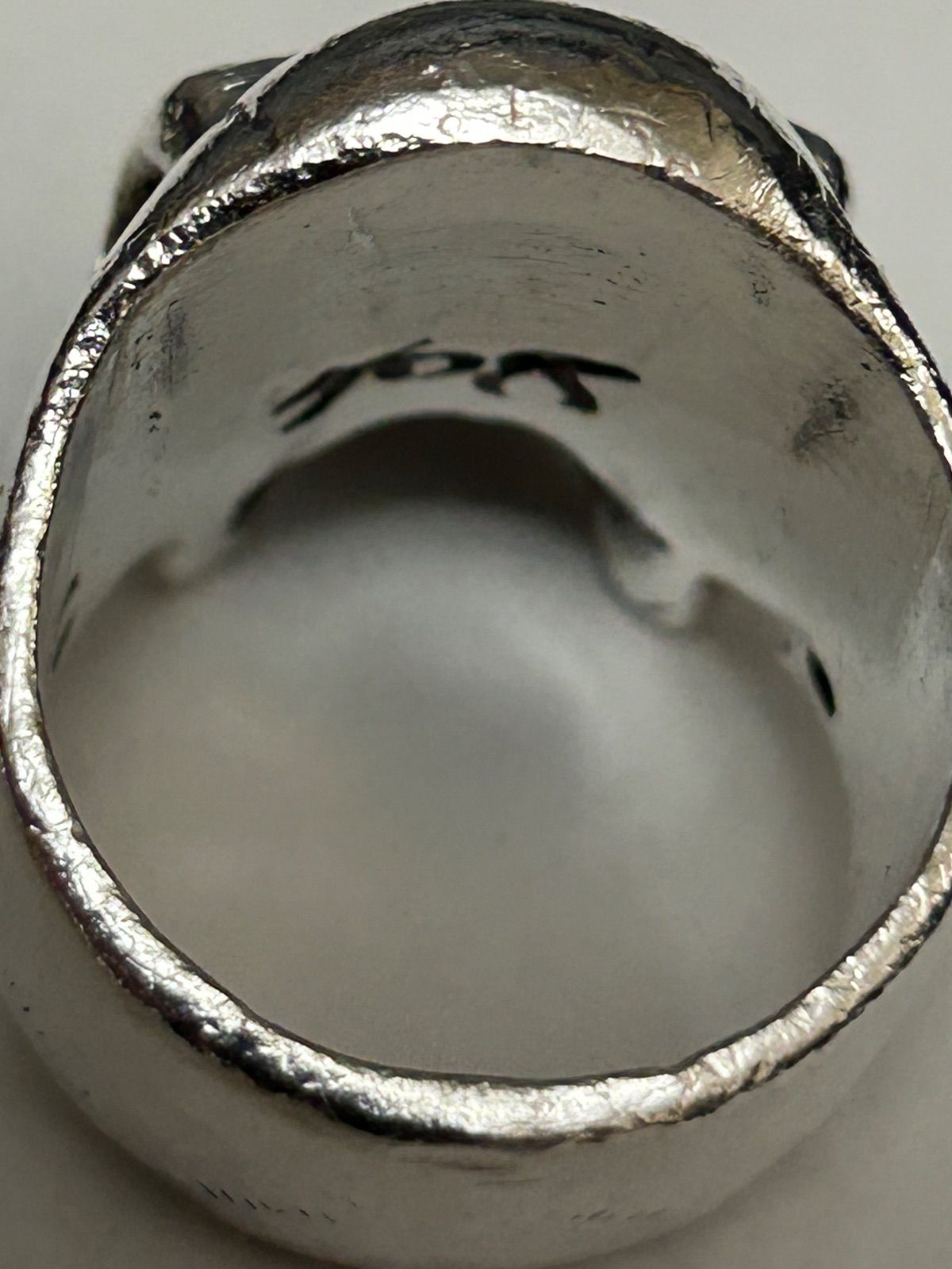 Roll本格派SILVER925スカルリング19号ユーズド