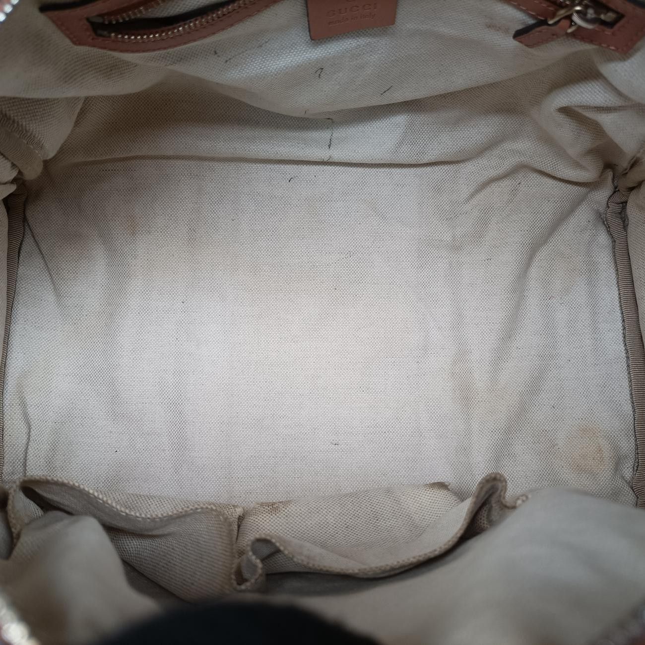 グッチGucciシェリーラインベージュ×レッド×オレンジキャンバス×レザー247205製番不明 DECORATOM_COM_BR