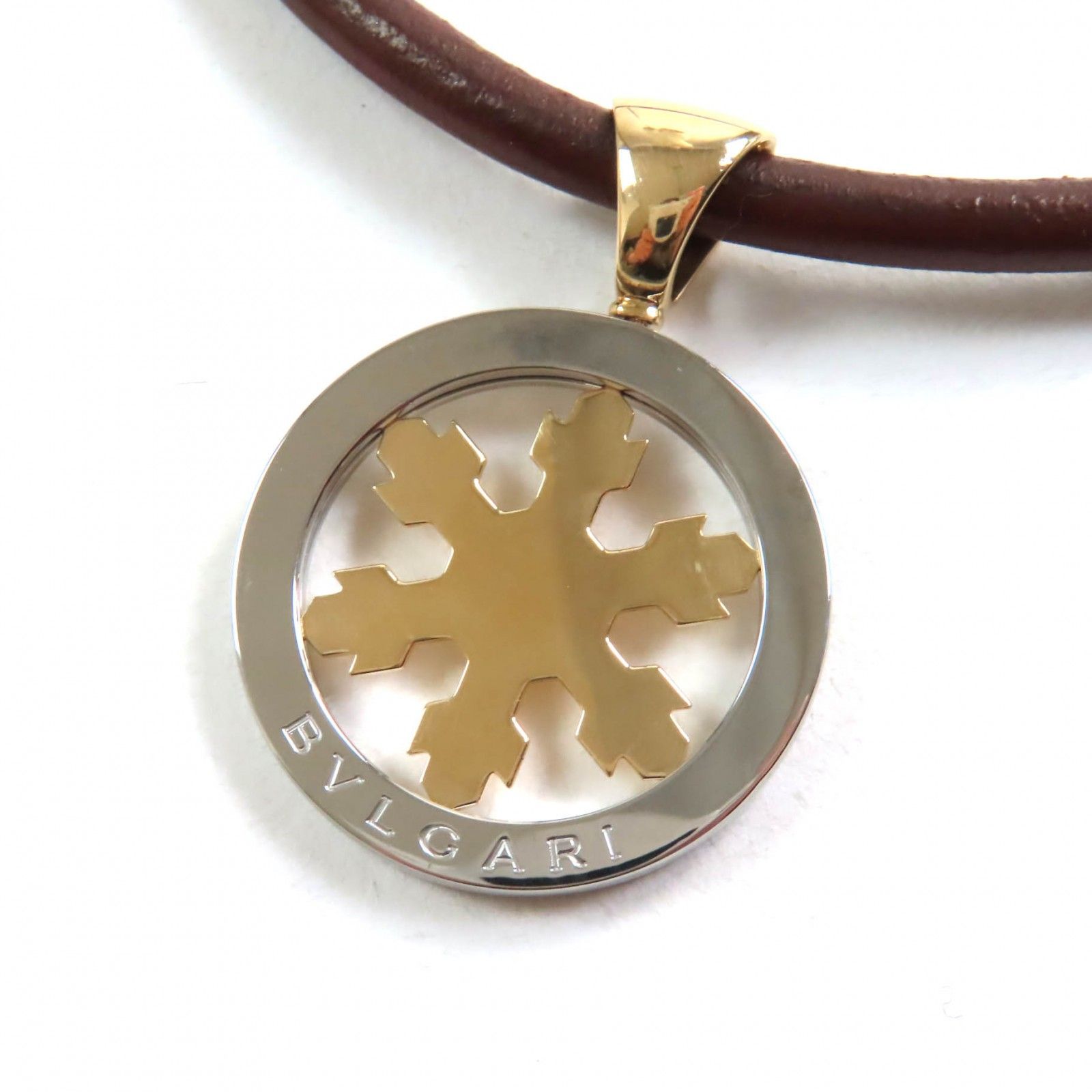美品☆BVLGARI ブルガリ トンド スノーフレーク ネックレス ペンダント  