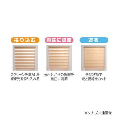 調光ロールスクリーン ゼブライト 横180×縦190cm ブラウン NEXPOTALLINN_EU