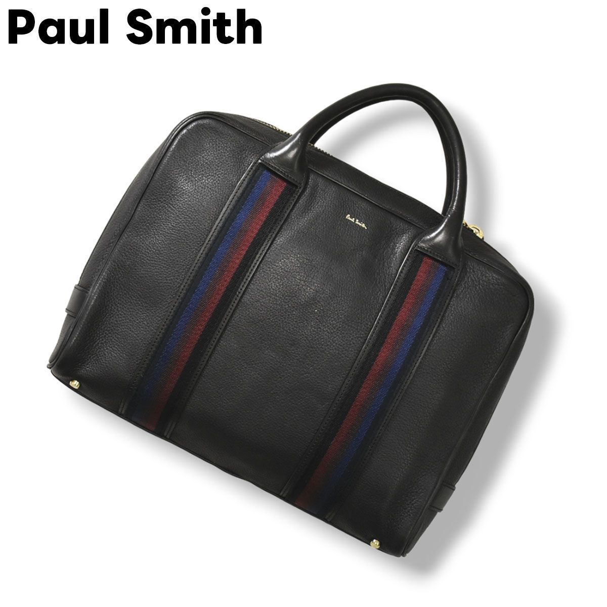 美品】 ポールスミス Paul Smith レザー ビジネスバッグ ブリーフ ...