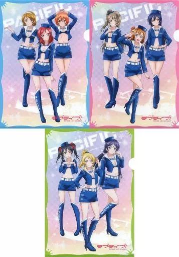 ラブライブ μ’s×レーシングチーム 非売品 特典クリアファイル 3枚セット 中古】クリアファイル μ's A4クリアファイル3枚セット 「PACIFIC