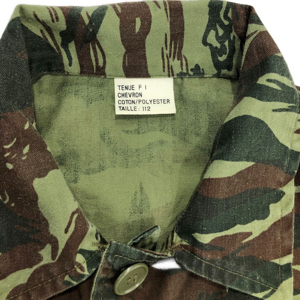不明リザードカモF1タイプジャケット フランス軍 アフリカ軍 雰囲気は良好です！フランスの軍服陸軍F1ジャケット（リザード