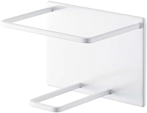 山崎実業(Yamazaki) マグネット バスルーム チューブ&ボトルホルダー L ホワイト 約W11×D8.2×H11cm タワー tower 浮かせて収納 シャンプー ボディソープ ホルダー 浴室収納 5508