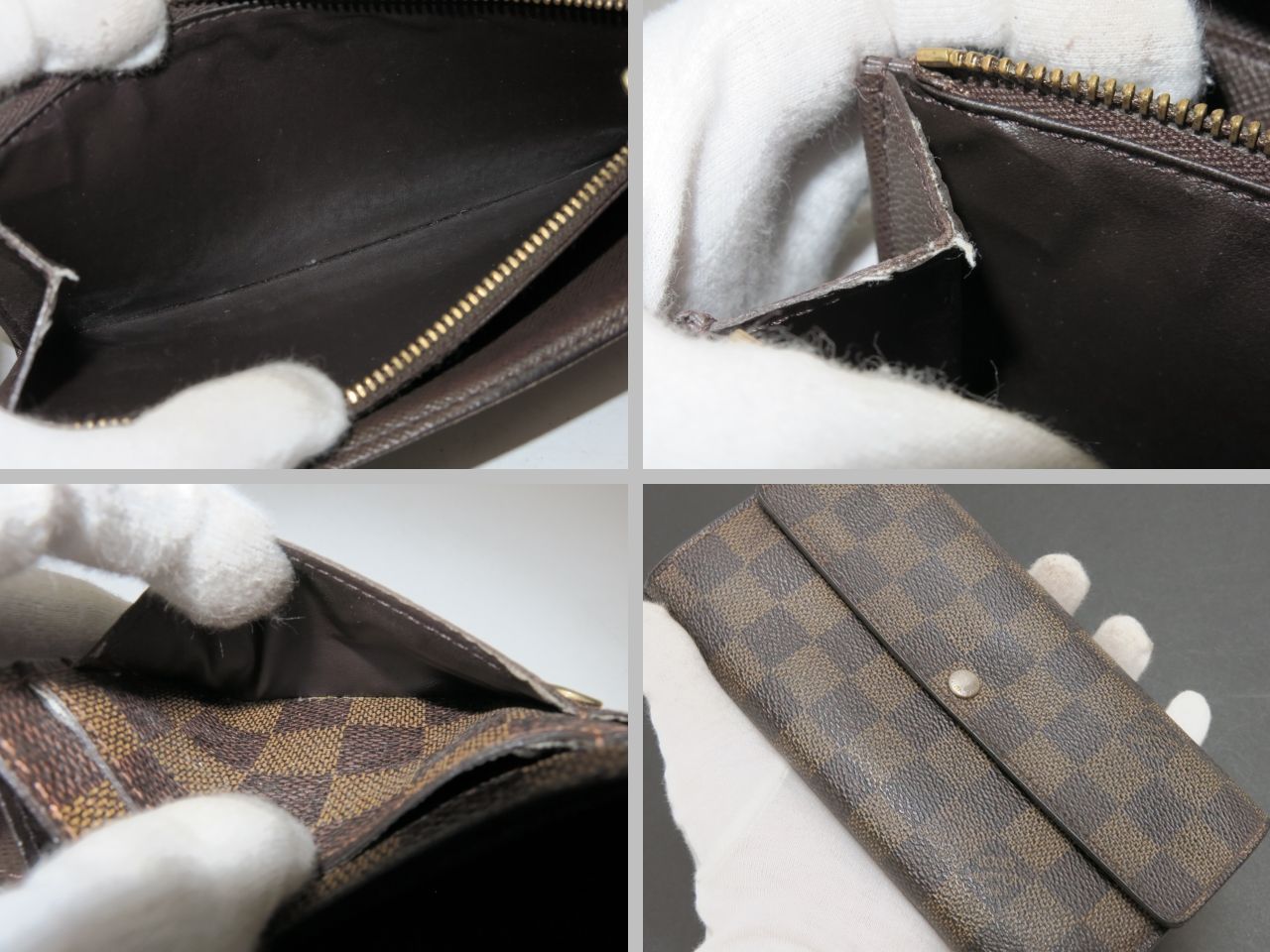 ルイヴィトン　ダミエエベヌ　ポルトフォイユ・サラ　長財布　N61734　LOUIS VUITTON　18688109