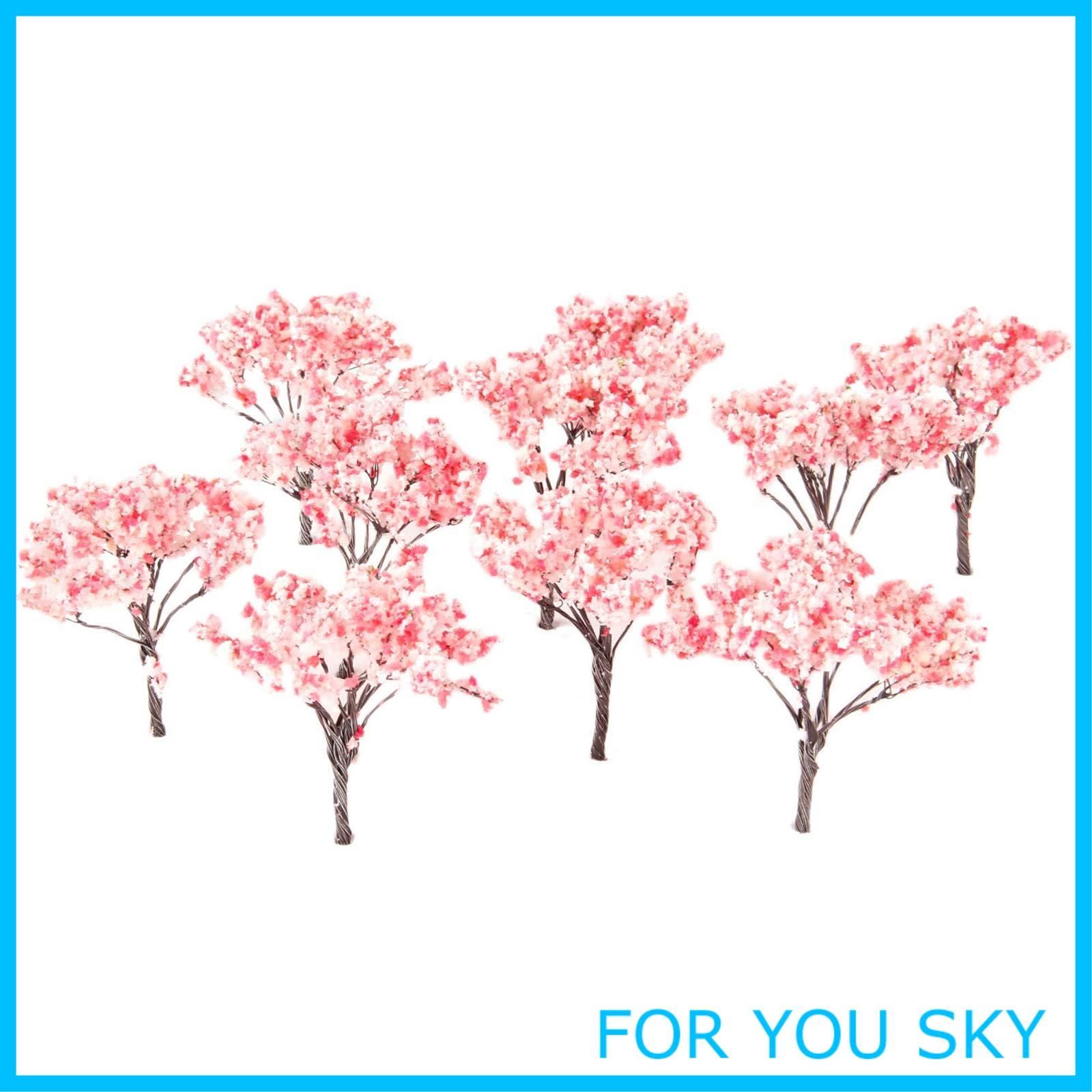 在庫処分】20個入り 桜 樹木 ジオラマ 桜の木 鉄道模型 ピンクの