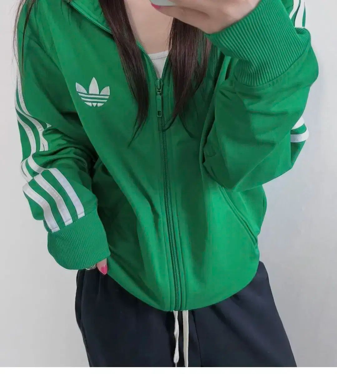 Adidas adidas アディダス 緑 ファイヤーバード トラックトップス