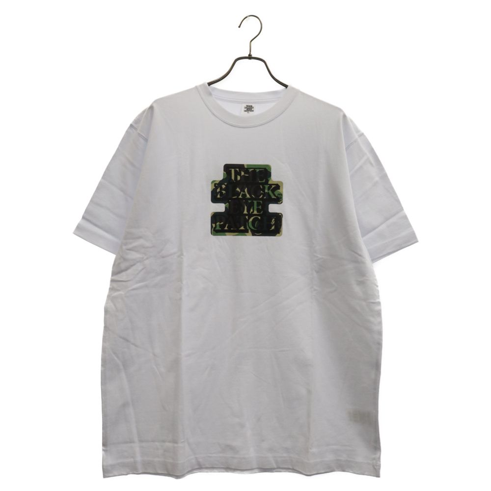 THE BLACK EYE PATCH (ブラックアイパッチ) CAMOUFLAGE OG LABEL TEE カモフラ フロントロゴプリント 半袖Tシャツ ホワイト