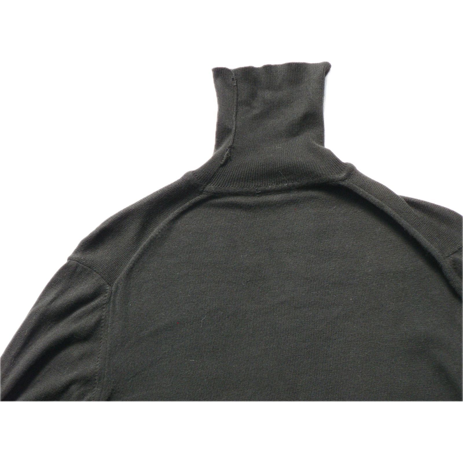 【1999】90s "本人期" HELMUT LANG black cotton turtle neck knit archive