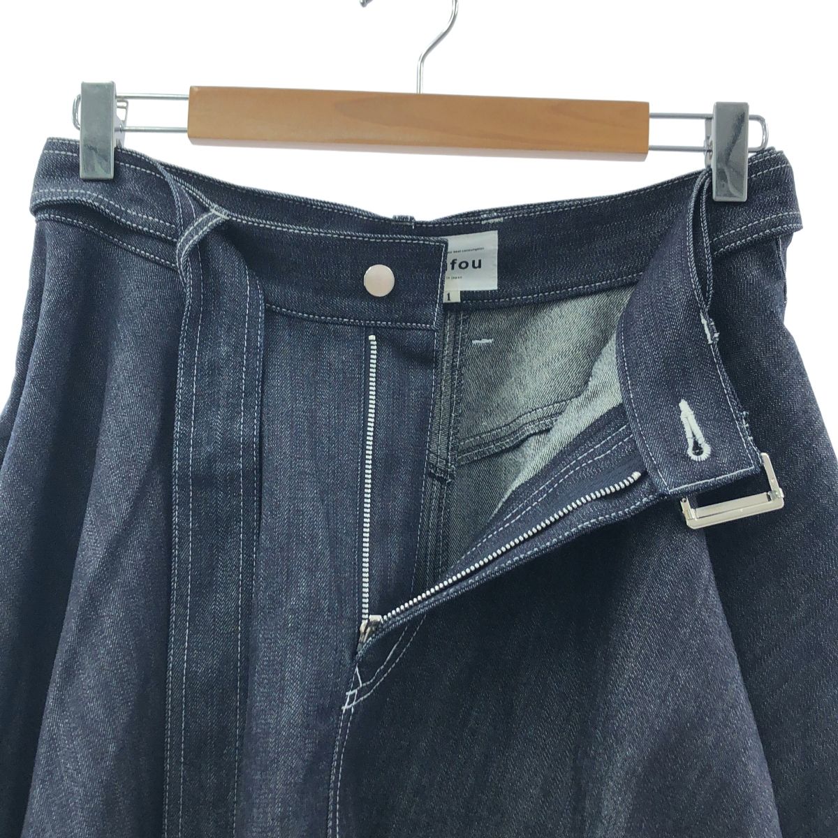 美品】 foufou / フーフー | super flare denim skirt スーパーフレア