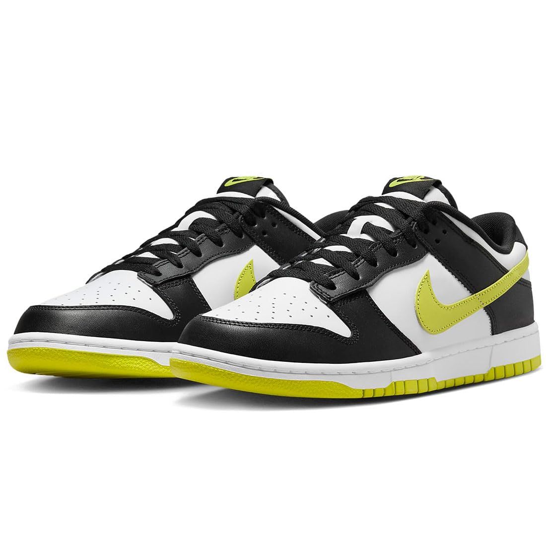 [ナイキ] ダンク ロー レトロ DUNK LOW RETRO ホワイト/ブラック/ブライトカクタス DV0833-110 25.5cm [25.5 cm]