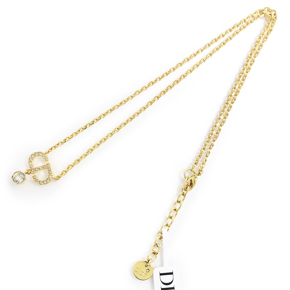 クリスチャンディオール プチ Petit CD ショート ネックレス  