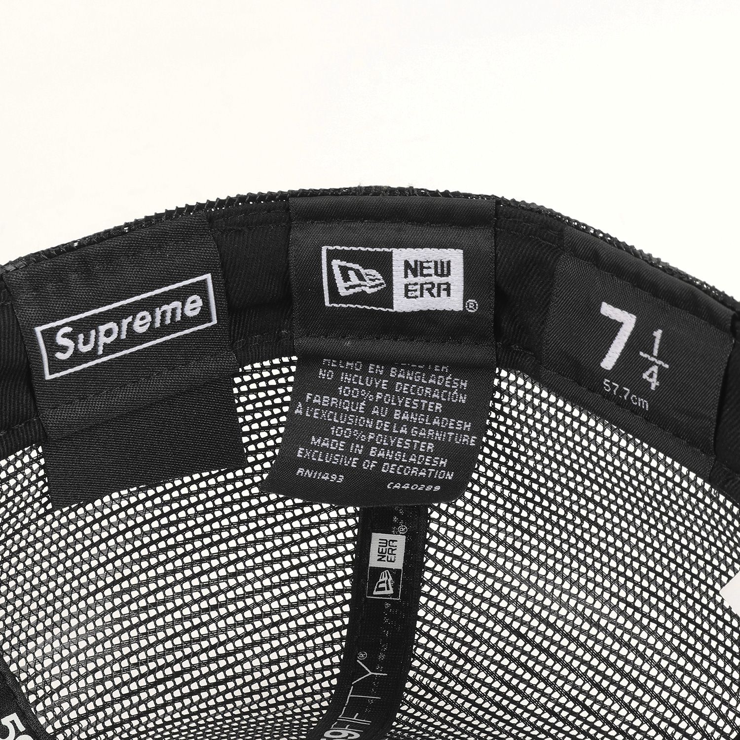 美品 Supreme シュプリーム キャップ サイズ:7 1/4(57.7cm) 23SS NEW ERA ニューエラ ボックスロゴ ベースボール メッシュ  キャップ Box Logo Mesh Back ブラック 黒 帽子 コラボ ストリート ブランド - メルカリ