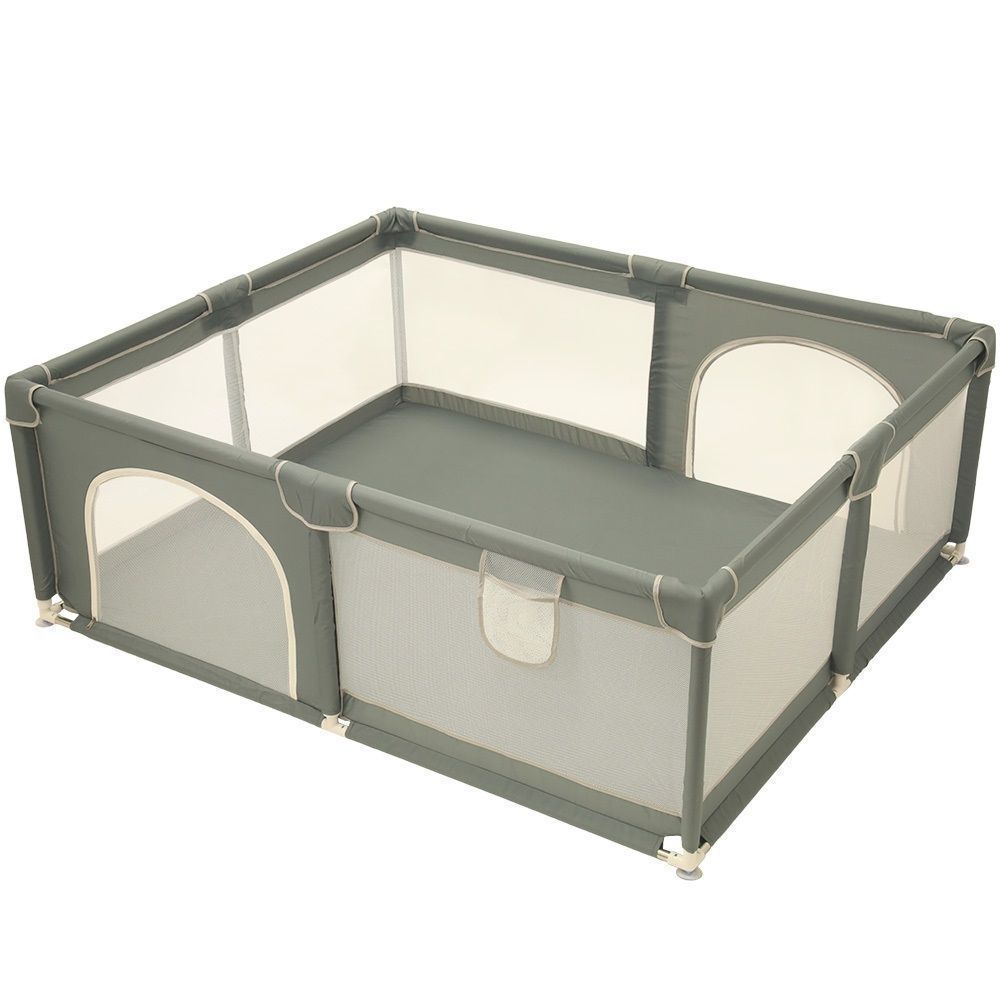 新品未使用ベビーサークル 大型 約180×150cm メッシュ 大きい[j2q1 新品・未使用】ベビーサークル 大型 約180×150cm メッシュ