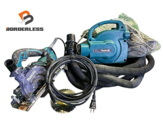 セット makita マキタ 100V 小型集じん機 450 125mm 防じんマルノコ KS5200FX 工具連動 集塵機 防塵マルノコ 105923