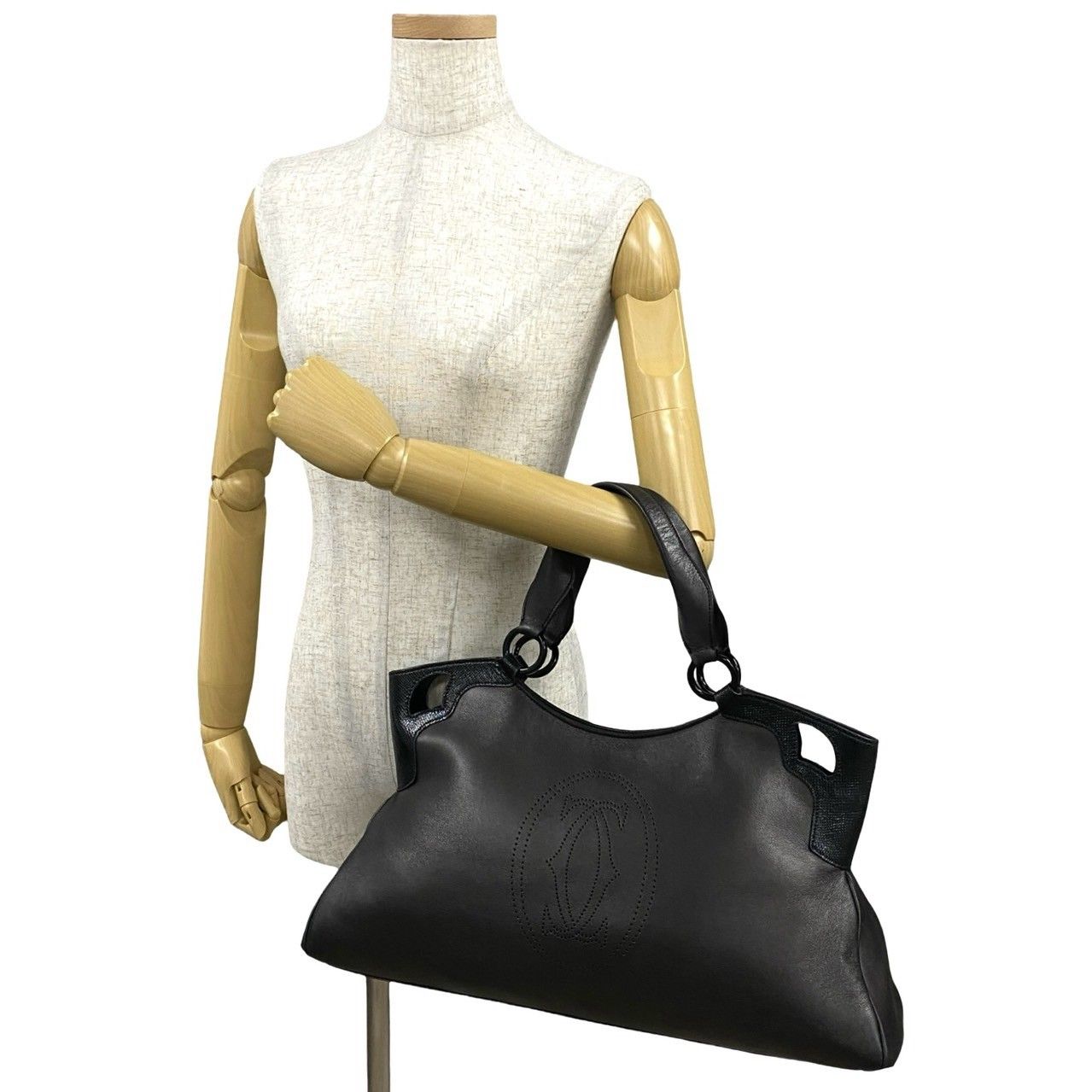 極 美品 希少品 CARTIER カルティエ マルチェロ マストライン レザー