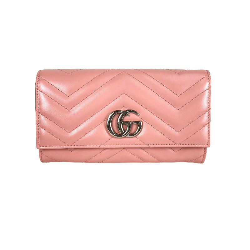 グッチ GUCCI GGマーモント コンチネンタル ウォレット 443436 ピンク