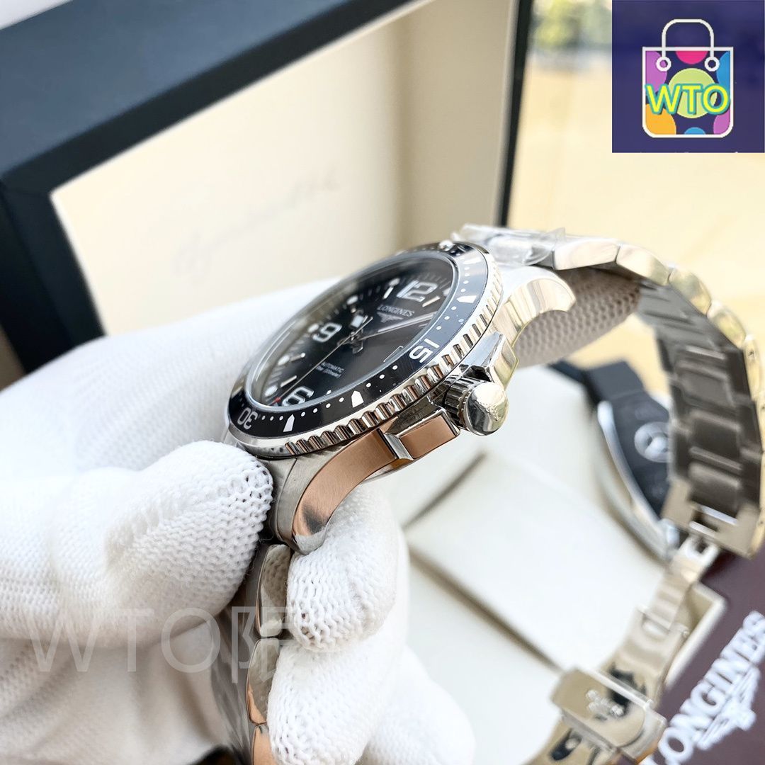 お洋服15〜20＋新品バッグ 専用234LONGINES ロンジン時計 メンズ腕時計 箱付き 新品ベルト