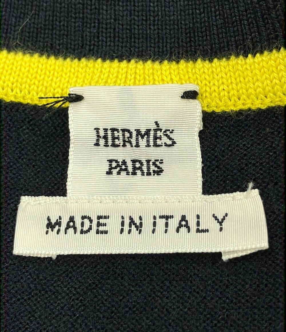 美品 エルメス ツイルレーヌ 半袖ニット レディース SIZE 42 (M) HERMES 中古 美品 エルメス ツイルレーヌ 半袖ニット レディース SIZE 42 (M