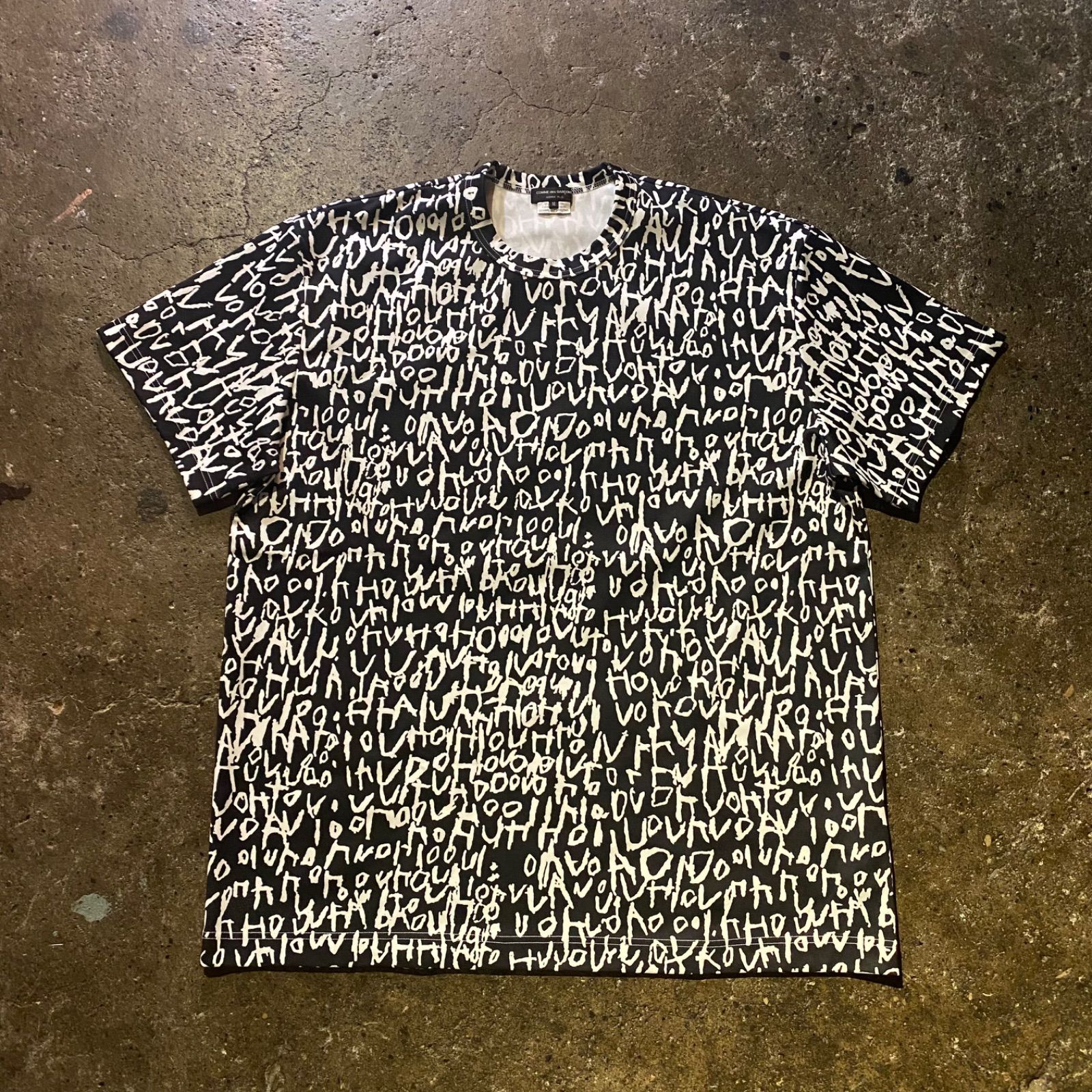 コムデギャルソンオムプリュス ポリエステル 半袖カットソー 黒 Mサイズ COMME des GARCONS HOMME PLUS - COMME des GARCONS HOMME PLUS