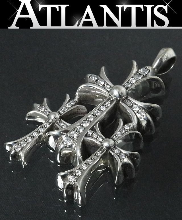 クロムハーツ　シルバー925 CHROME HEARTS 銀座店 クロムハーツ SALE 新品 トリプルCHクロス
