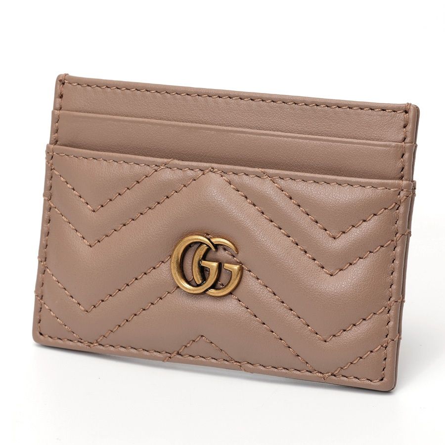 グッチ | GUCCI ダブルG カードケース | カードホルダー 443127 レザー ピンクベージュ 商品番号 S-159260