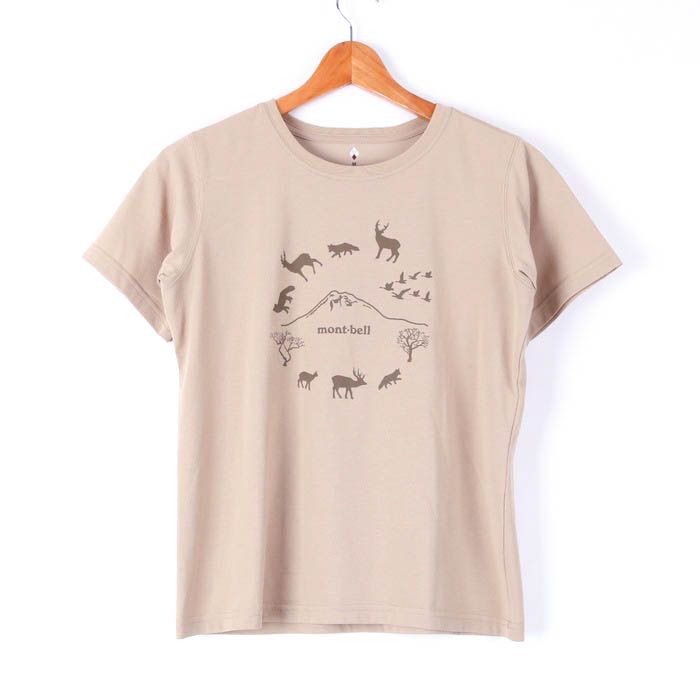 モンベル 半袖Tシャツ プリントT クルーネック トップス トレッキング