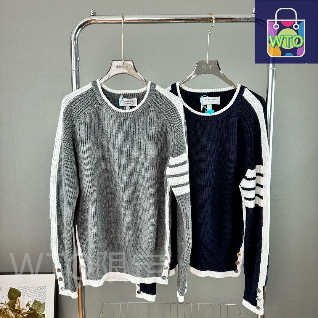 24AW new/THOM BROWNE ストライプ柄セーター Sweater Red 24AW new/THOM BROWNE ストライプ柄セーター Sweater Red 24AW