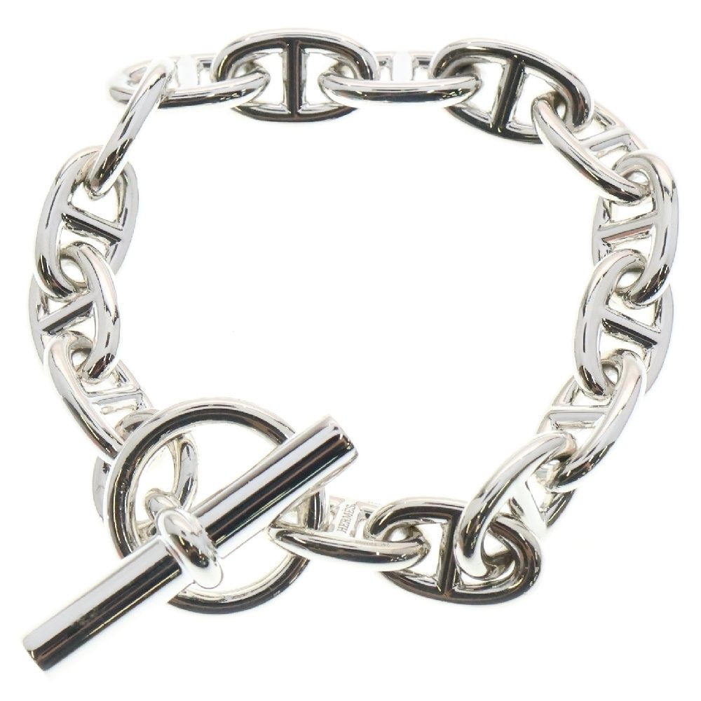 HERMES エルメス シェーヌダンクルMM ブレスレット 15コマ シルバー アクセサリー