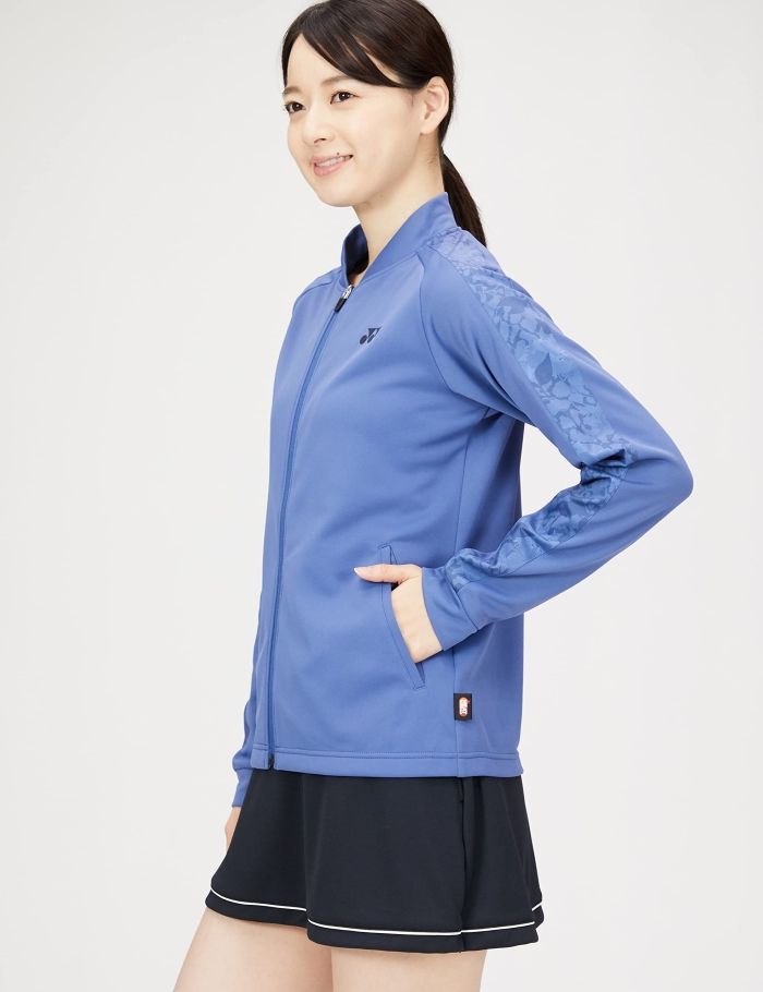 YONEX バドミントンウェア Lサイズ ウィメンズニットウォームアップシャツ インディゴネイビー テニス
