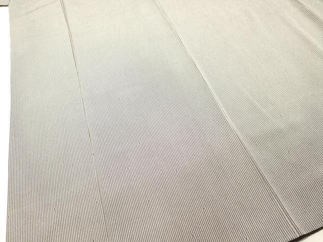 平和屋着物○伝統工芸士 保科祐彩 江戸小紋 縞 反端付き 正絹 逸品