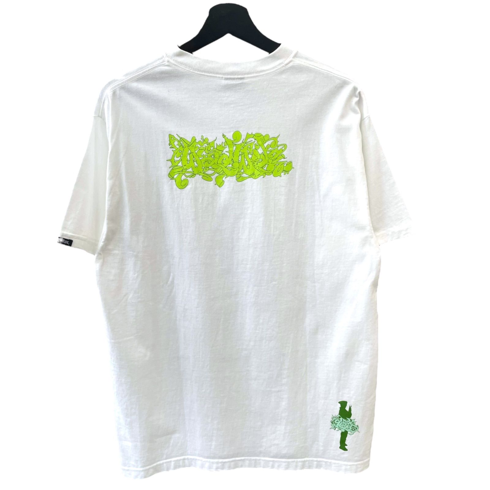 STUSSY】00s OLD STUSSY CUSTOMADE LOGO TEE T SHIRT WHITE オールド 