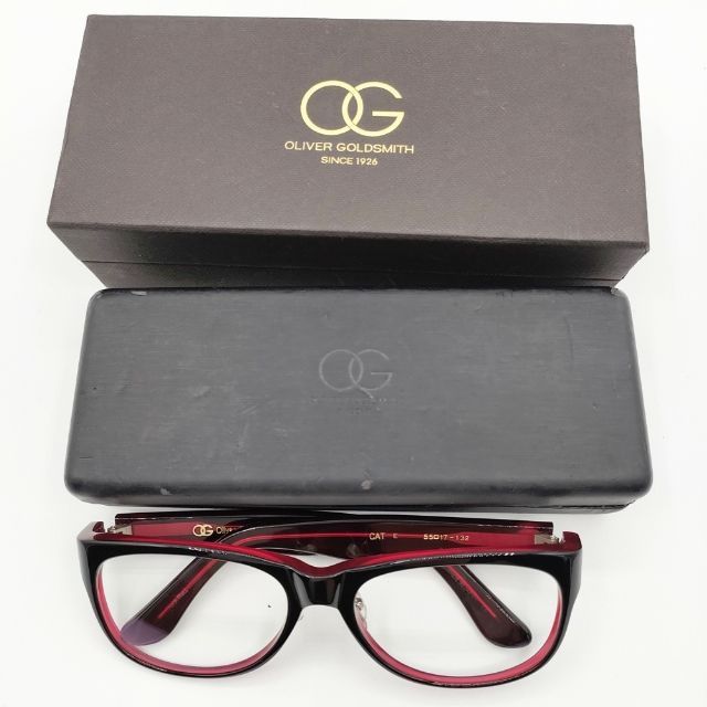 Oliver Goldsmith CAT 55□17-132 度なし メガネ ブラック Oliver Goldsmith CAT 55□17-132 度なし メガネ ブラック