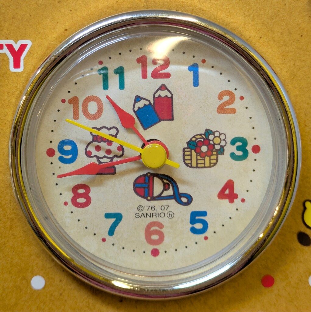 非売品 ポイント交換品 サンリオ キティ コルクボードクロック