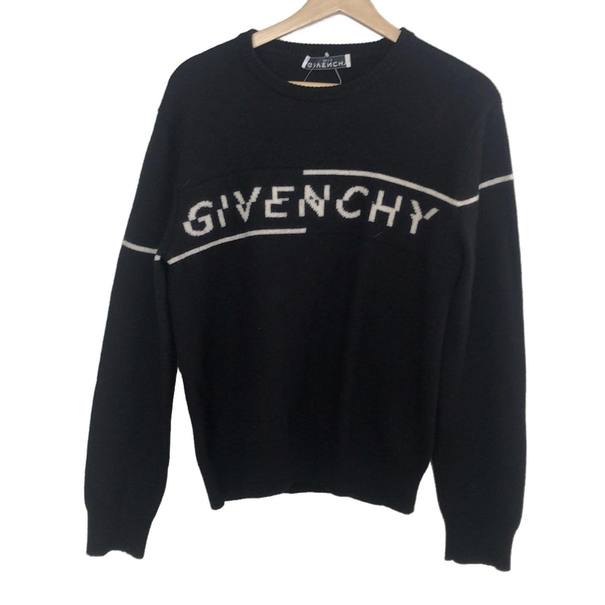 GIVENCHY(ジバンシー) 長袖セーター メンズ - BM90B44Y5D 黒×白 クルーネック
