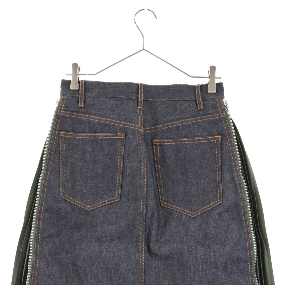Sacai (サカイ) 21SS×A.P.C. サイドジッププリーツデニム