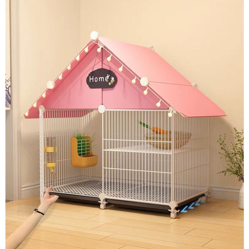 うさぎ ケージ 1段 キャスター付き 天板オープン スリム プラケージ モルモット 猫 犬 ウサギ 小動物 おしゃれ ペット 室内 超小型犬