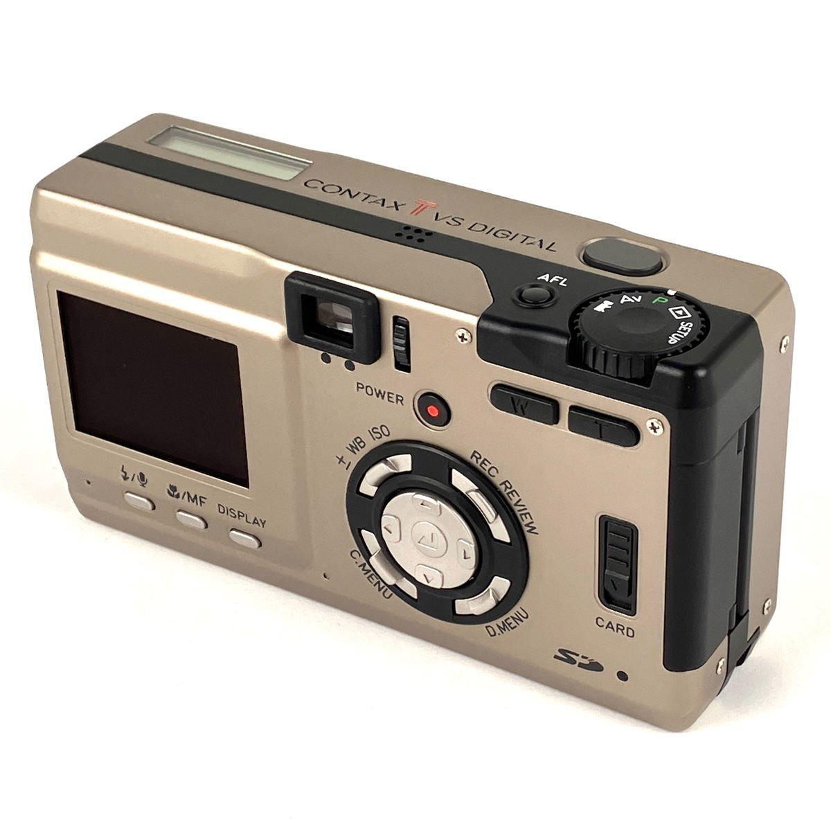 コンタックス CONTAX TVS DIGITAL シルバー コンパクトデジタルカメラ 【中古】