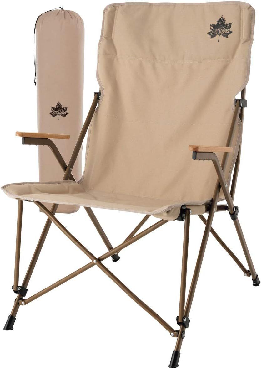 ロゴス(LOGOS) Tradcanvas ダイニングマスターチェア 73173126 アウトドア 折り畳み キャンプ 椅子 耐荷重150kg